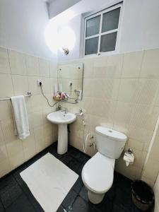 努沃勒埃利耶Embrace "The Fine Stay"的一间带卫生间和水槽的浴室
