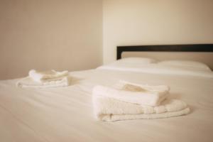 科尔贝尼元帅塔楼旅馆的床上有两条白色毛巾