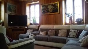 阿邦当斯图瑞斯酒店的带沙发和平面电视的客厅