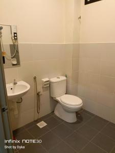 哥打丁宜DAN'S Homestay Business Suite Home的一间带卫生间和水槽的浴室