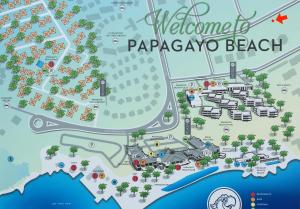 威廉斯塔德库鲁亚别墅的普托阿约拉海滩度假村地图