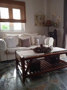 派尔季卡Calma的带沙发和咖啡桌的客厅