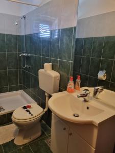 希贝尼克Triple Room Solaris 12269b的浴室配有卫生间、盥洗盆和浴缸。
