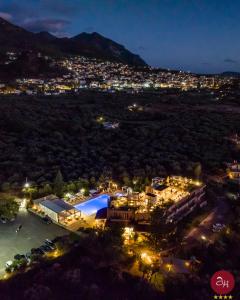 基帕里夏Apollo Resort Art Hotel的夜晚的空中景色