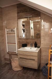戈斯皮奇Timeless的一间带水槽和镜子的浴室