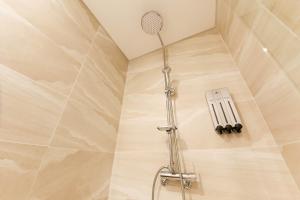 首尔Hotel Star Premier Yeoksam的带淋浴喷头的浴室