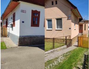 Vyšnie Šuňavachalupy Šuňava的两幅房子和一所房子的画面