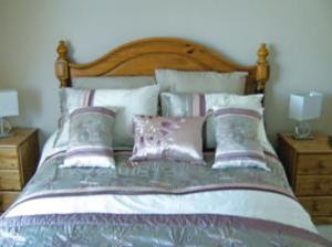 普里茅斯卡拉尼尔旅馆的一间卧室配有一张带枕头的大床