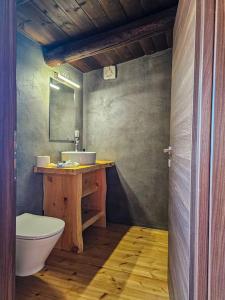 StérnaiCisternis Villa的一间带卫生间和水槽的浴室