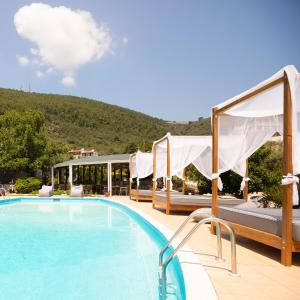 斯基亚索斯镇Skiathos Avaton Garden, Philian Hotels and Resorts的山地度假村的游泳池