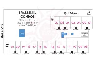 Brass Rail 303平面图