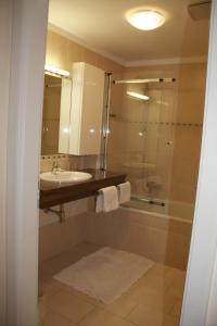 维也纳毕蔓仁塔尔公寓的一间带水槽和淋浴的浴室