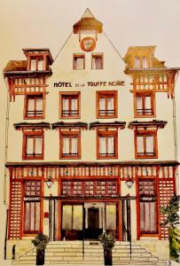布里夫拉盖亚尔德Hôtel La Truffe Noire的饭店画图