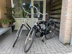登堡Boetje 51的两辆自行车停在房子前面