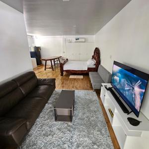 ValenciaA's Place - Casaroro的带沙发和平面电视的客厅