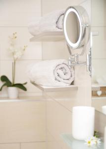 米尔施塔特迪阿娜公寓的浴室设有镜子和毛巾架