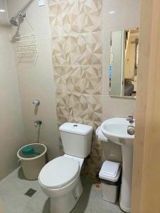 巴科洛德2 Bedroom townhouse in Bacolod City的一间带卫生间和水槽的浴室