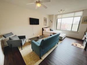 Charming Studio in Downtown Silver Spring MD的休息区