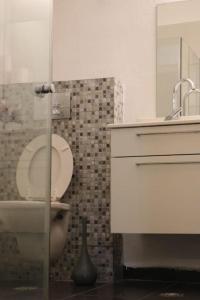 Kefar DaniyyelLahav Suite的一间带卫生间和水槽的浴室