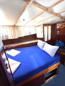 费特希耶Beforelunch Cruise的船后方的大蓝色床