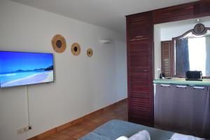 拉特里尼泰Ananas Premium的客厅设有壁挂式平面电视。