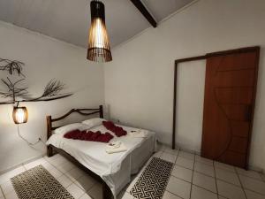 Pousada Vila Gaia客房内的一张或多张床位