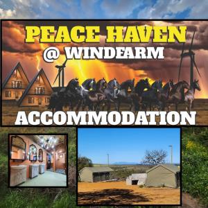 伊泽芳登Peace Haven @ Windfarm Accommodation的房屋和龙卷风照片的拼合