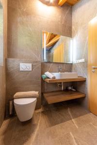 圣坎迪朵Alpengruss的一间带卫生间和水槽的浴室
