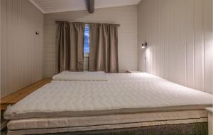 萨伦3 Bedroom Amazing Home In Slen的窗户客房内的一张大白色床