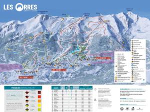 莱索尔Studio Les Orres, 1 pièce, 6 personnes - FR-1-322-290的les arcs滑雪场地图