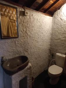 BanjarangkanBaliFarmhouse的一间带水槽和卫生间的浴室