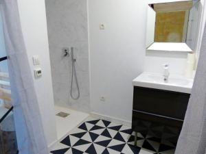 波尔多Le Patio的一间带水槽和淋浴的浴室