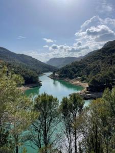 Puebla de BenifasarMoli l'Abad的山谷中一条河流