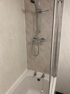 哈特尔普尔三一旅馆的带淋浴的浴室