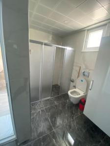 加济帕夏Villa Venus的一间带卫生间和淋浴间的浴室