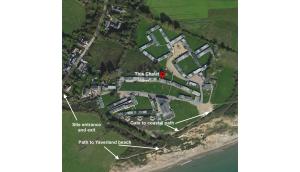 桑当2 Bedroom Chalet SB22, Sandown Bay, Isle of Wight, Dog Friendly的岛上攻击地点地图