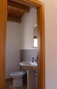科拉托AMORE SE-WOODEN APARTMENTS的一间带水槽和卫生间的浴室