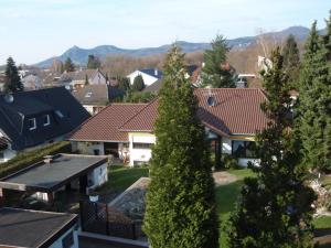 Rheinbreitbach豪斯伯格博里克酒店的屋顶房屋的空中景观