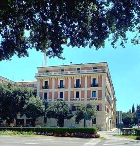 维罗纳Luxury Verona Apartment City Centre的前面有一棵树的大建筑