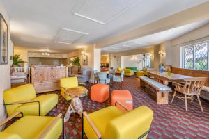 米尔顿达梅雷尔钻石度假村伍德福德桥乡村民宿的一间设有五颜六色的椅子和桌子的等候室