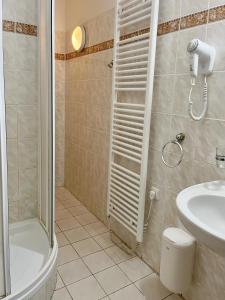 霍尼普拉纳娜普拉兹酒店的带淋浴、卫生间和盥洗盆的浴室