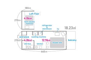 东京SC Heights 101的车队图表,车队最大数量的浴室