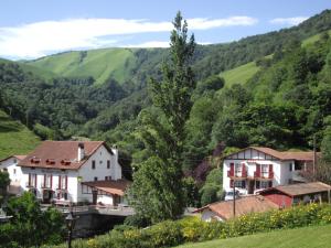 伊特兰卡比德拉尼夫韶斯酒店的山谷中的村庄,有绿色的山丘