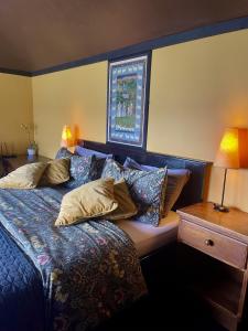 巴利瓦根沃特乡村别墅民宿的一间卧室配有带枕头的床