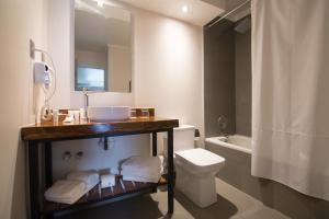 普孔Hotel Enjoy Pucon的一间带水槽和卫生间的浴室
