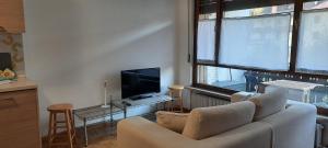 塔尔维西奥M&M 26的带沙发和平面电视的客厅