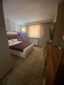 Karaman德莫森酒店的酒店客房设有床和窗户。