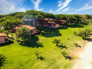佩夏罗马纳Gitavillage Club degli Amici的享有草和棕榈树度假村的空中景致