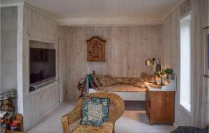 桑讷菲尤尔Amazing Home In Sandefjord With Wifi的带沙发和电视的客厅