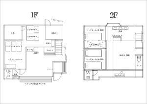 藤泽平日限定割引実施中 1日1組限定の貸切一軒家 個室サウナ付き的房屋的平面图